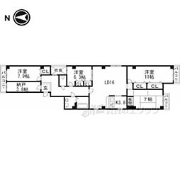 ナベル錦 5LDKの間取図画像