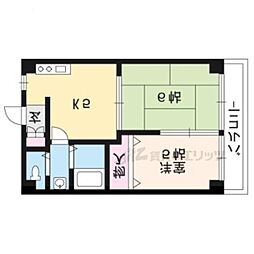ロイヤルレジデンス・パイン＆ベア 2階2Kの間取り