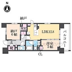 ザ・四条烏丸レジデンス 2LDKの間取図画像