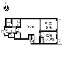 ユニティビル 2LDKの間取図画像