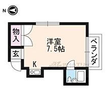 京都府京都市左京区北白川東久保田町（賃貸マンション1K・2階・16.40㎡） その2