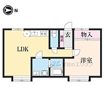 京都府京都市左京区吉田上大路町（賃貸アパート1LDK・2階・34.00㎡） その2