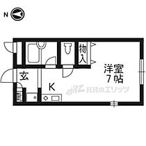 メゾン陽生II 208 ｜ 京都府京都市北区大宮東脇台町（賃貸マンション1K・2階・20.00㎡） その2