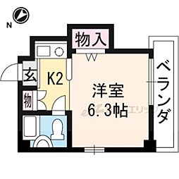 間取図画像 1K