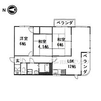 アルカサール葉山 201 ｜ 京都府京都市左京区一乗寺東浦町（賃貸マンション3LDK・2階・64.00㎡） その2