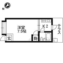 藤井荘 3 ｜ 京都府京都市左京区高野泉町（賃貸アパート1K・1階・20.00㎡） その2