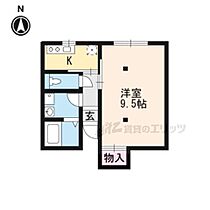 京都府京都市上京区衣棚通椹木町上ル門跡町（賃貸アパート1K・1階・28.60㎡） その2