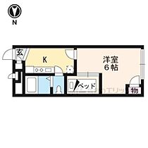 レオパレスサンシャイン98 206 ｜ 京都府京都市北区西賀茂鹿ノ下町（賃貸アパート1K・2階・19.87㎡） その2