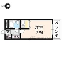 京都府京都市左京区田中西浦町（賃貸マンション1R・3階・18.50㎡） その2