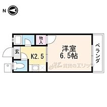 京都府京都市左京区北白川小倉町（賃貸アパート1K・2階・18.00㎡） その2