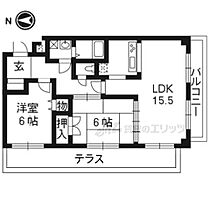 ラルージュ平岡 403 ｜ 京都府京都市左京区岩倉長谷町（賃貸マンション2LDK・4階・61.50㎡） その2