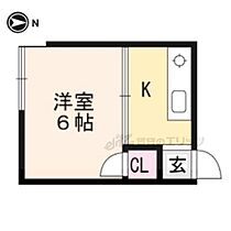 パレ修学院 13 ｜ 京都府京都市左京区山端川原町（賃貸アパート1K・2階・14.00㎡） その2