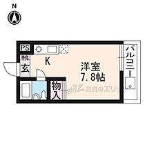 サンライズ大山 209 ｜ 京都府京都市左京区一乗寺払殿町（賃貸マンション1K・2階・20.40㎡） その2