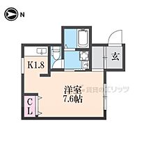 京都府京都市左京区北白川上別当町（賃貸マンション1R・4階・28.46㎡） その2