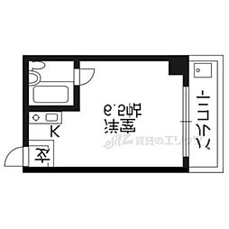ヴィラサンモリッツ ワンルームの間取図画像