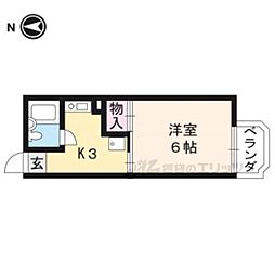 スッデンテンハイムベーレン 1階1Kの間取り