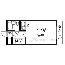 ＳＰＡＣＹ　ＮＯＶＡ 3階ワンルームの間取り