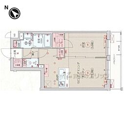 べラジオ雅び京都洛北ガーデン 507 5階1Kの間取り