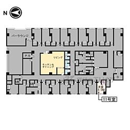 ＣＡＳＡ　ＭＩＡ北白川 2階ワンルームの間取り