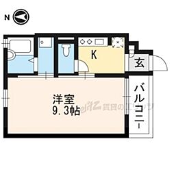 PalazzodiRatti 1Kの間取図画像
