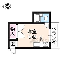 ライブコート二軒茶屋 ワンルームの間取図画像