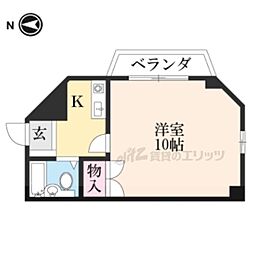 グラン・デスペランス 1Kの間取図画像