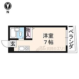 メゾンコーヨー 1Kの間取図画像