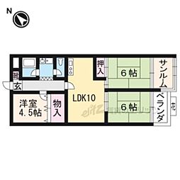 谷畑高野ビルカストルム洛北 3LDKの間取図画像