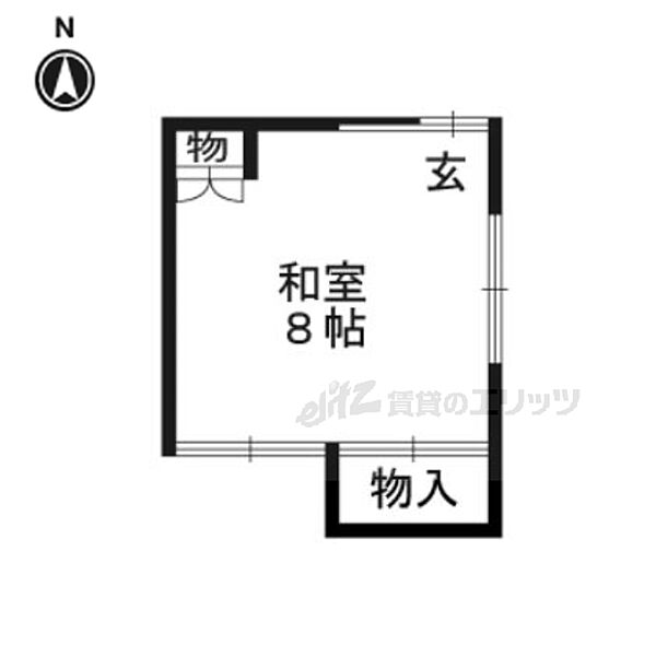 京都府京都市上京区妙蓮寺前町(賃貸一戸建1R・2階・12.96㎡)の写真 その2