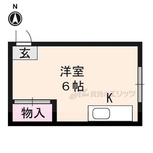 京都府京都市上京区相国寺門前町(賃貸マンション1R・3階・10.53㎡)の写真 その2