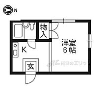 京都府京都市北区紫竹上高才町（賃貸アパート1R・2階・19.87㎡） その2