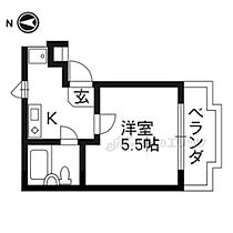 京都府京都市右京区西院東今田町（賃貸アパート1K・2階・15.00㎡） その2