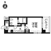 京都府京都市中京区西ノ京小堀町（賃貸マンション1K・4階・22.77㎡） その2