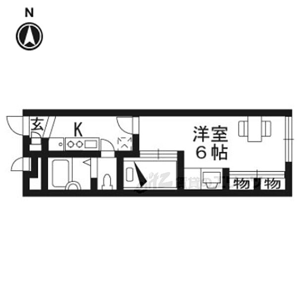 レオパレスモイスン 104｜京都府京都市右京区嵯峨野西ノ藤町(賃貸アパート1K・1階・22.35㎡)の写真 その2