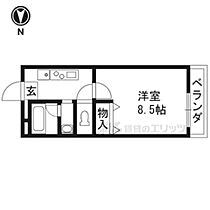 ドミール壱番館 2-C ｜ 京都府京都市上京区日暮通下立売上る西入分銅町（賃貸マンション1K・2階・20.25㎡） その2