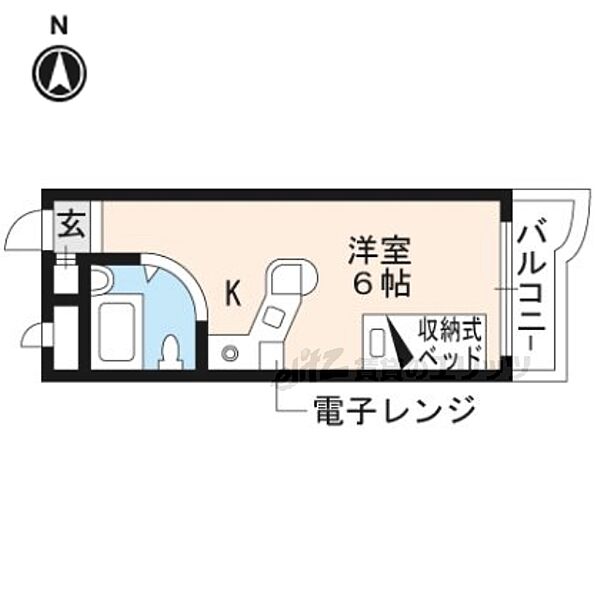 ラ・パルフェ・ド・ルミナス209 ｜京都府京都市右京区太秦桂木町(賃貸マンション1R・2階・19.60㎡)の写真 その2