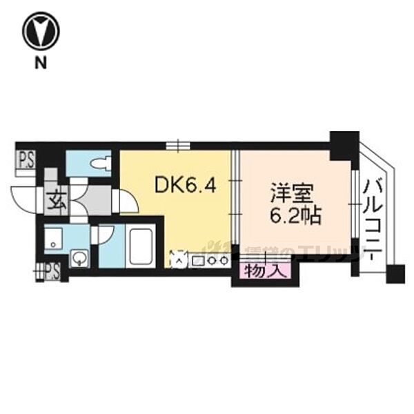 京都府京都市上京区千本通出水下る十四軒町(賃貸マンション1DK・9階・30.77㎡)の写真 その2