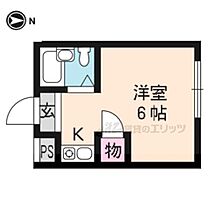 Ｍマンション 101 ｜ 京都府京都市右京区太秦一ノ井町（賃貸アパート1K・1階・14.47㎡） その2