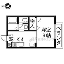 京都府京都市左京区下鴨松ノ木町（賃貸アパート1K・2階・24.24㎡） その2