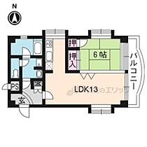 京都府京都市北区西賀茂榿ノ木町（賃貸マンション1LDK・3階・47.95㎡） その2