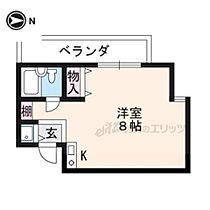 京都府京都市左京区下鴨西林町（賃貸マンション1R・2階・23.00㎡） その2