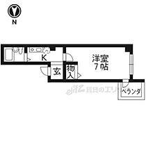 京都府京都市北区西賀茂角社町（賃貸マンション1K・3階・21.06㎡） その1