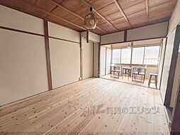 京福電気鉄道北野線 北野白梅町駅 徒歩10分の賃貸一戸建て 1階2LDKのリビング/ダイニング