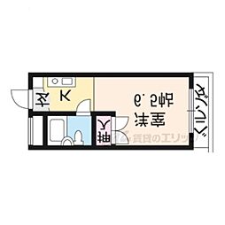 ハイツ大田 1Kの間取図画像