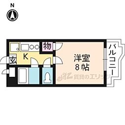 メゾンエチーフ 1Kの間取図画像