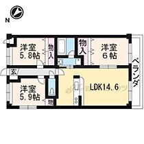 コンフォート下鴨 101 ｜ 京都府京都市左京区下鴨宮崎町（賃貸マンション3LDK・1階・70.21㎡） その2