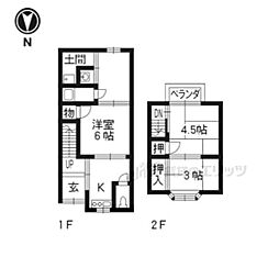 太秦西野町20−21貸家