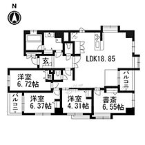 京都府京都市中京区高倉通三条下る丸屋町（賃貸マンション3LDK・4階・100.01㎡） その2