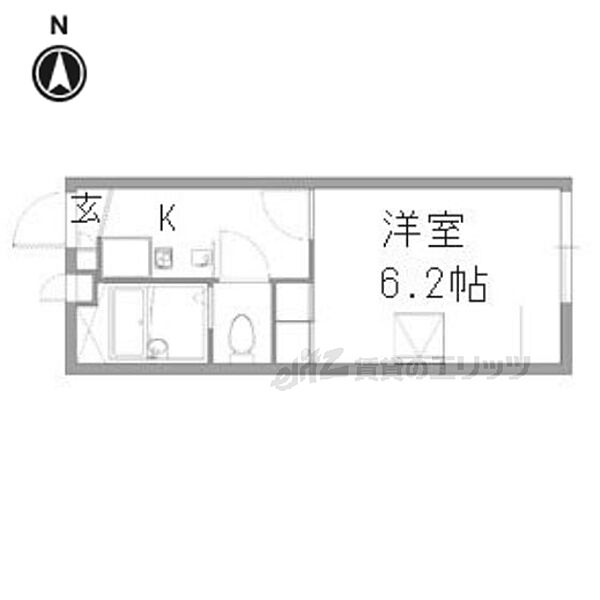 京都府京都市中京区西ノ京西月光町(賃貸アパート1K・2階・19.87㎡)の写真 その2