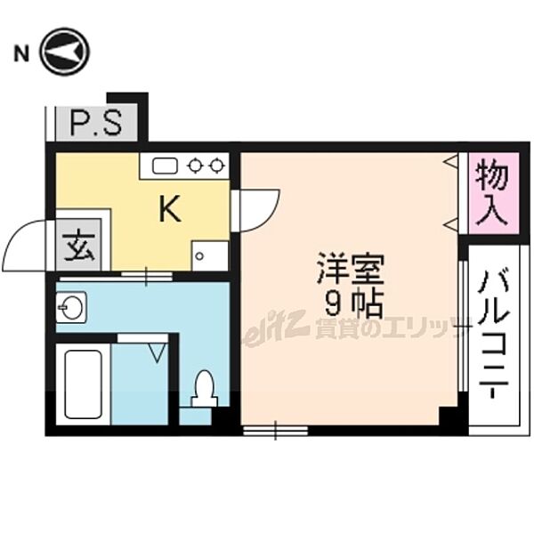 Ｅ’ｚ西院 201｜京都府京都市右京区西院三蔵町(賃貸マンション1K・2階・26.25㎡)の写真 その2